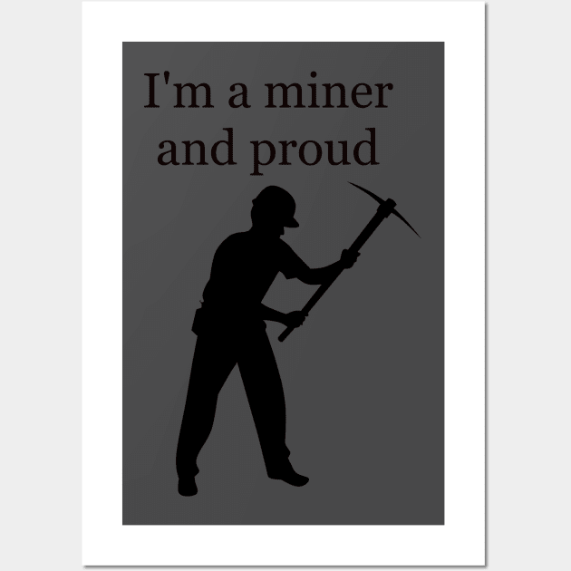 miner t-shirt Wall Art by ETTAOUIL4